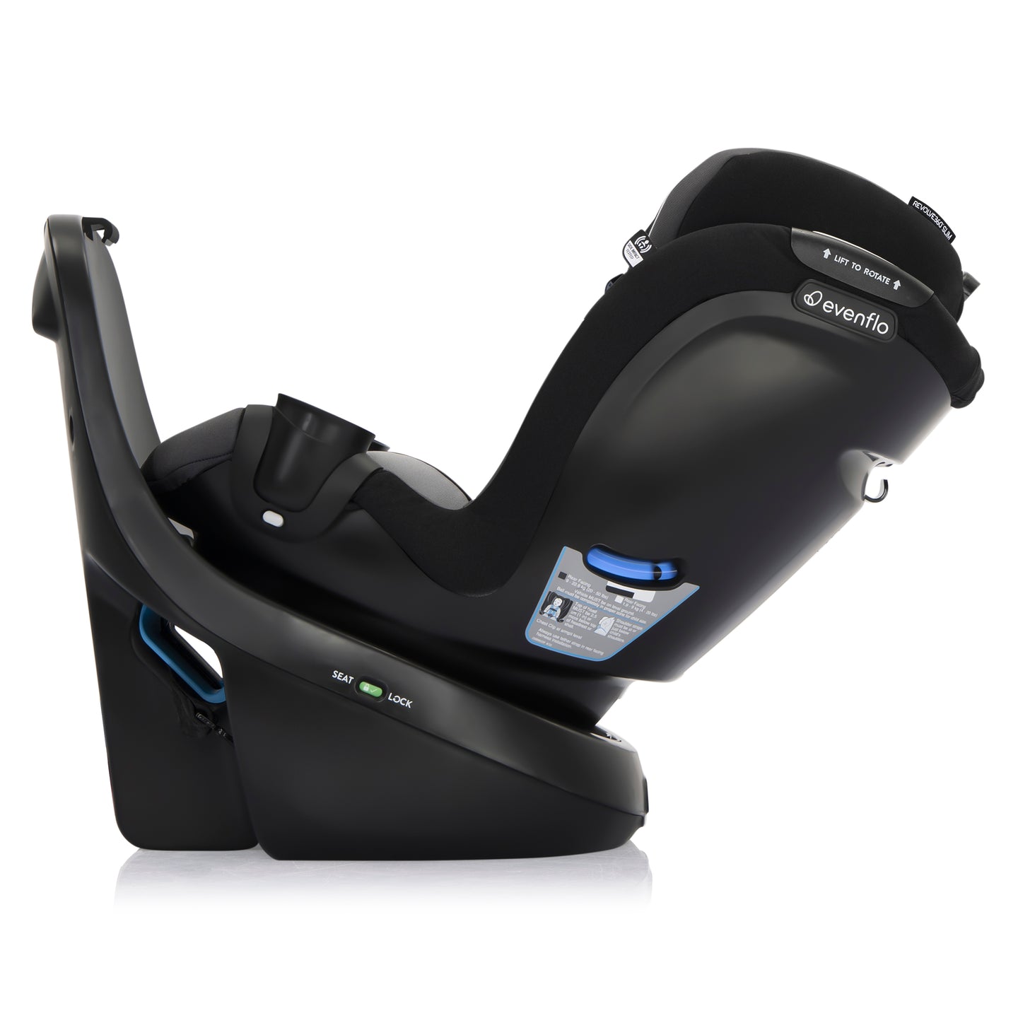 Evenflo - Revolve360 Slim 2-in-1 Rotational Car Seat - Canton Black